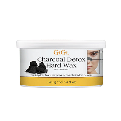 Front side of GiGi Charcoal Detox Hard Wax 5 ounce can