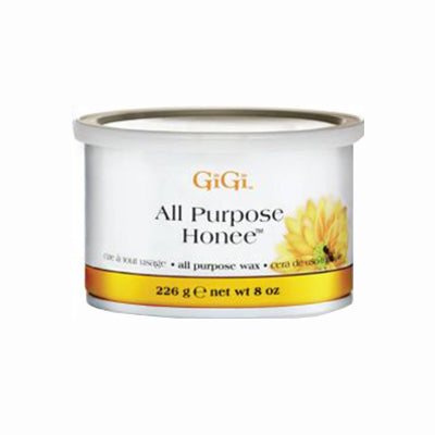 GiGi All Purpose Honee Wax (8 oz) – A versatile hair removal wax with honey, suitable for all skin types and body areas.