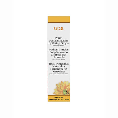 GiGi Petite Natural Muslin Epilating Strips, 100 pk