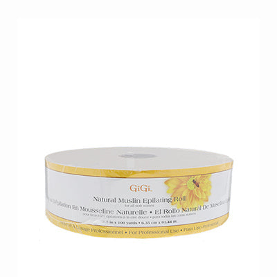 GiGi Natural Muslin Roll, 2.5" Wide
