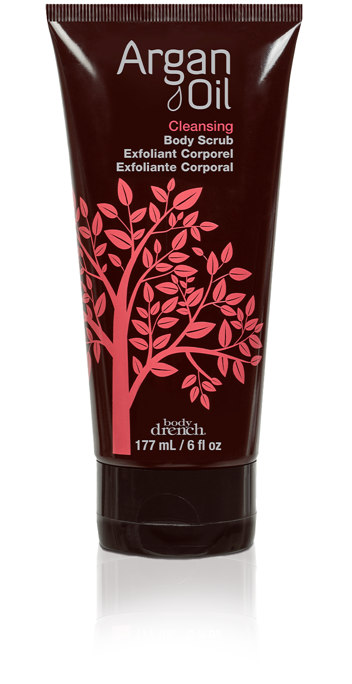 Body Drench Argan Oil Cleansing Body Scrub – Exfoliating body scrub with argan oil for smooth and refreshed skin.