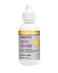 Front view of a 2 ounce bottle of ProLinc Cuticle Eliminator with grey & purple themed label printed with details