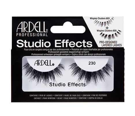 Ardell Studio Effects 230 inside its retail packaging with some information on the box