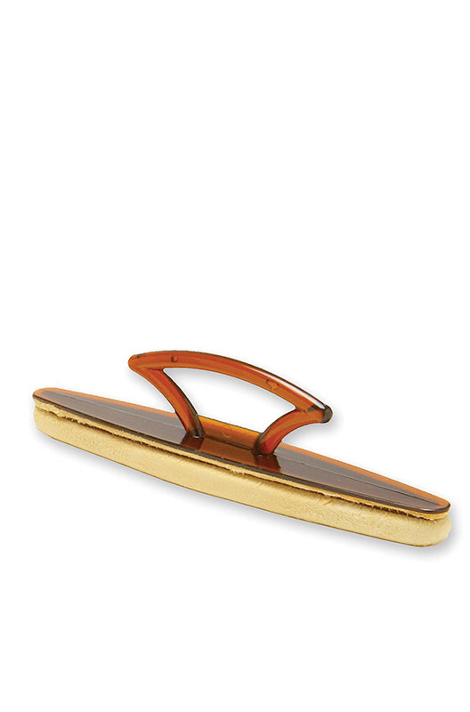 7-inch SuperNail Chamois Buffer in 120-degree angle position with ergonomically shaped place in white color background