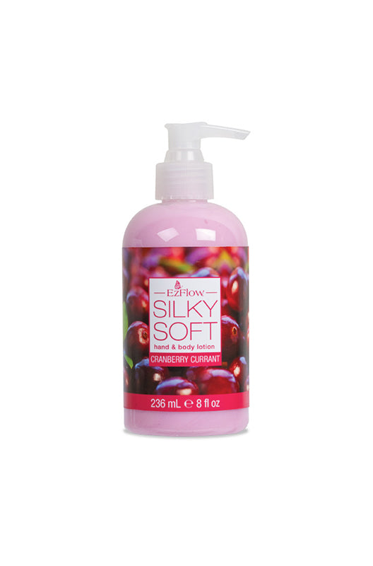 EzFlow Silky Soft Lotion – Cranberry Currant (8 oz) – Hydrating lotion with a fruity scent for soft, nourished skin.