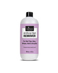 Large 16 oz. bottle of EzFlow Artificial Nail Remover, ideal for efficiently dissolving nail enhancements and glue.
