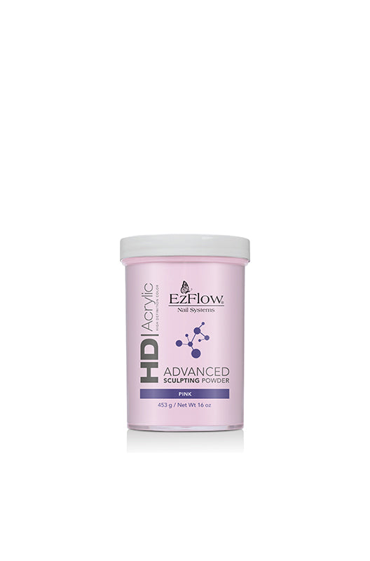 EzFlow HD Advanced Sculpting Powder Pink (16 oz) ƒ?? Premium pink acrylic powder for strong, salon-quality nails.