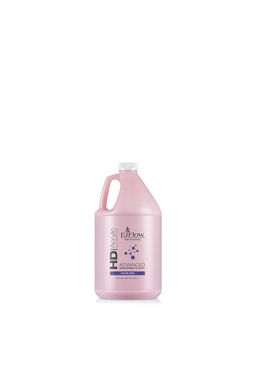 EzFlow HD Acrylic Advanced Powder Cover Pink creates natural-looking nails with excellent coverage and adhesion.