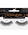 A single pair of Ardell Double Up Lash 203 inside its retail packaging with some text written on it