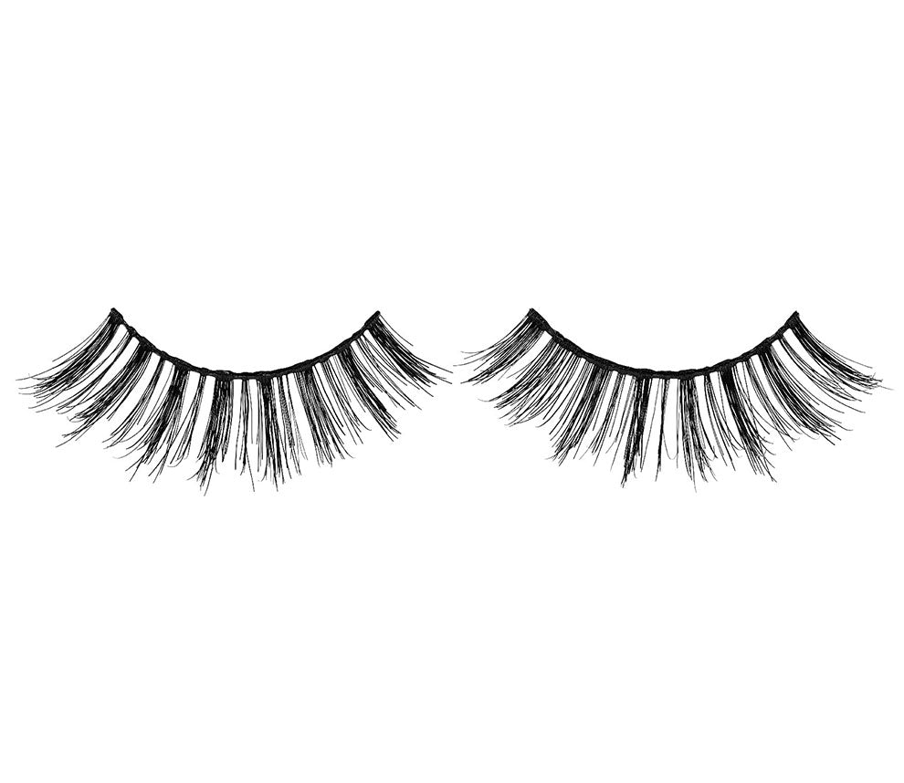 A single pair of Ardell Double Up Lash 206 showing its medium volume, long length & rounded lash style