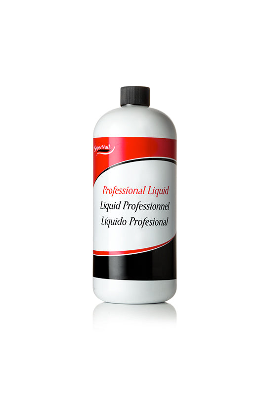 SuperNail Professional Liquid 32oz – 946ml professional-grade acrylic liquid for salon-quality nails.