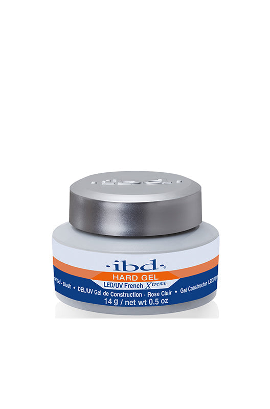 IBD Hard Gel LED/UV French Xtreme Blush - 14g - Compact size blush builder gel for nail enhancements. Provides strength and flexibility.