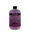 Frontal view of EzFlow Polish Remover in Pineapple scent with printed product details in a 16-ounce size bottle
