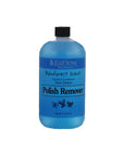 Large 32 oz. bottle of EzFlow Rainforest Scent polish remover with vitamin E, ideal for salons and home use.
