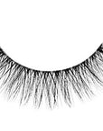 A closeup shot of the right-winged lash of Ardell's Faux mink 817 with tons of crisscrossing & mid-level volume