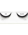 Pair of Ardell Black 139 faux lashes in inner plastic packaging labeled "Ardell" & "139 Black"