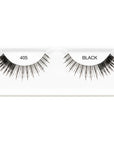 Pair of Ardell Edgy Lash 405 faux lashes in inner plastic packaging labeled "Ardell" & "405 Black"