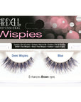 Front view of an Ardell Demi Wispies Blue false lashes set in complete retail wall hook packaging