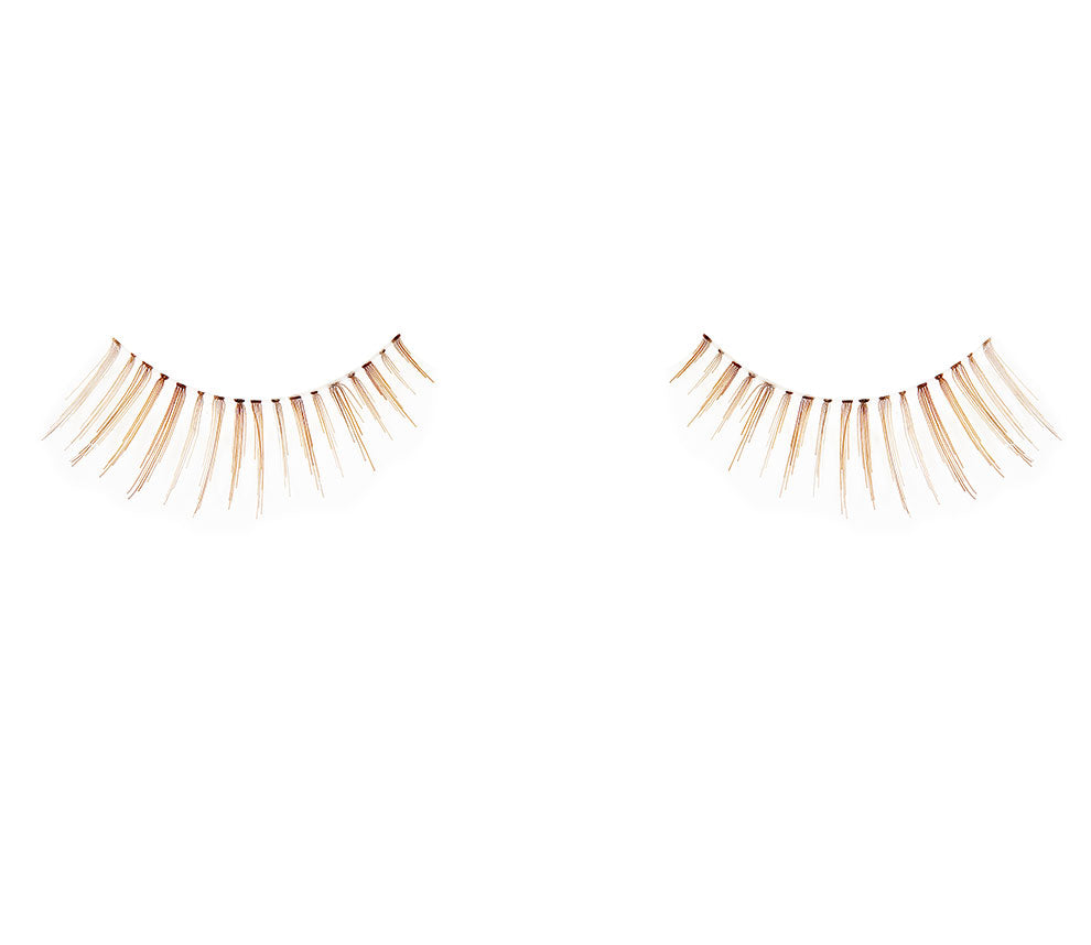 Set of Ardell Natural 116 Brown lashes side by side featuring clustered lash fibers