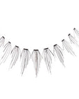 Close-up of an Ardell Chocolate Lash 888 faux lash for the right eye featuring clustered lash fibers