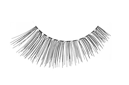 Close-up of an Ardell Glamour 119 faux lash with medium volume and length lash fibers