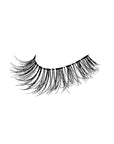 A closeup shot of Ardell Double Wispies featuring its flattery, medium volume & long lashes