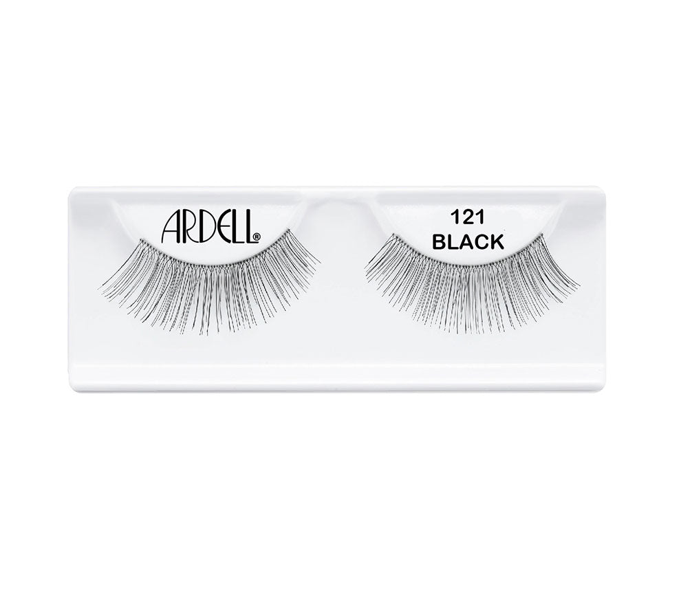 Ardell Natural 121 Black false lashes, lightweight and comfortable for an effortless, everyday look.