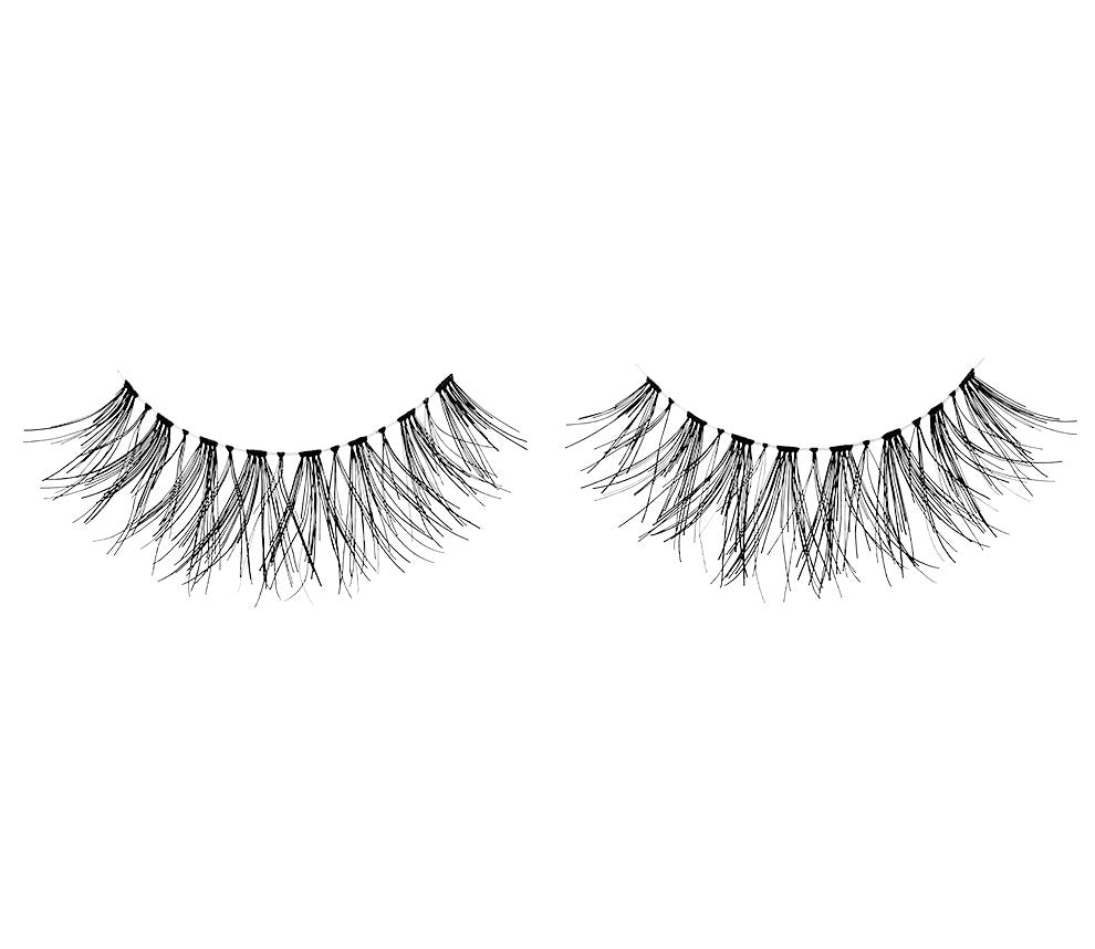 A single pair of Ardell Wispies showing its signature wispies style with crisscross, feathering, and curl