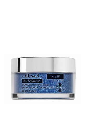 2 ounce glass jar of ibd Dip & Sculpt So Cryptic with metallic silver cap