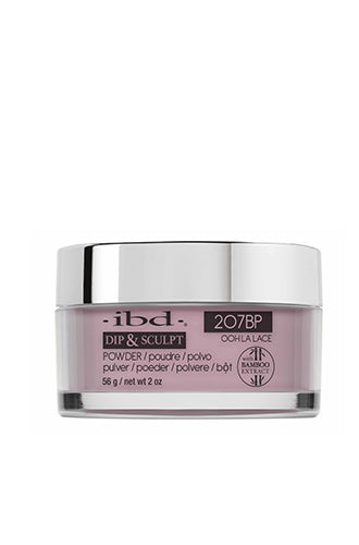 Acrylic dip powder for finger nail in a capped jar from ibd Dip & Sculpt Ohh La Lace variant