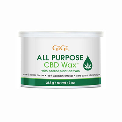 GiGi All Purpose CBD Wax - Infused with plant actives, this soft wax provides gentle and effective hair removal for all skin types.