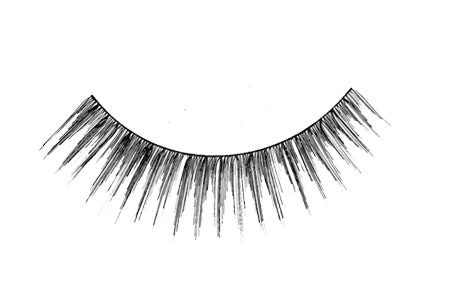 Close-up of an Ardell Natural 131 false lash for the right eye featuring clustered lash fibers