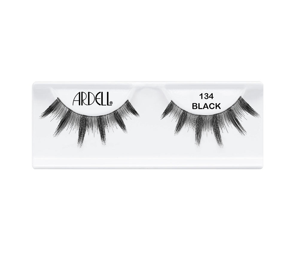 1 set of Ardell Natural 134 false lashes in inner packaging labeled "Ardell" & "134 Black"