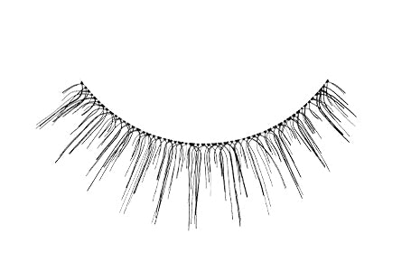 Close-up of an Ardell Fairies Lash - Black false lash for the right eye featuring clustered lash fibers