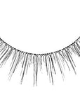 Close-up of an Ardell Fairies Lash - Black false lash for the right eye featuring clustered lash fibers