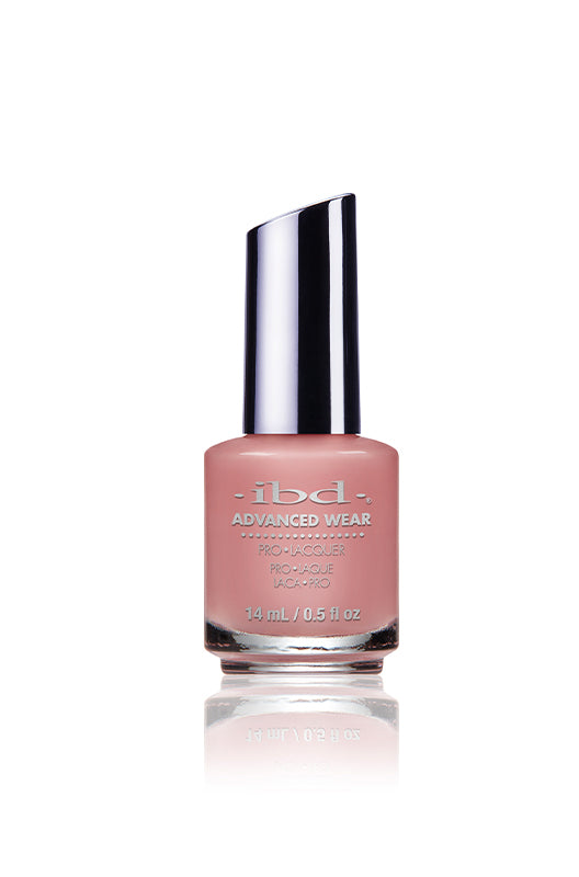 IBD Advanced Wear polish in Naturally Beautiful, a dusty desert rose crème with earthy undertones for an effortlessly chic neutral.