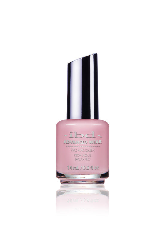 IBD Advanced Wear polish in Juliet, a classic ballerina pink crème—timeless, graceful, and perfect for polished minimalism.