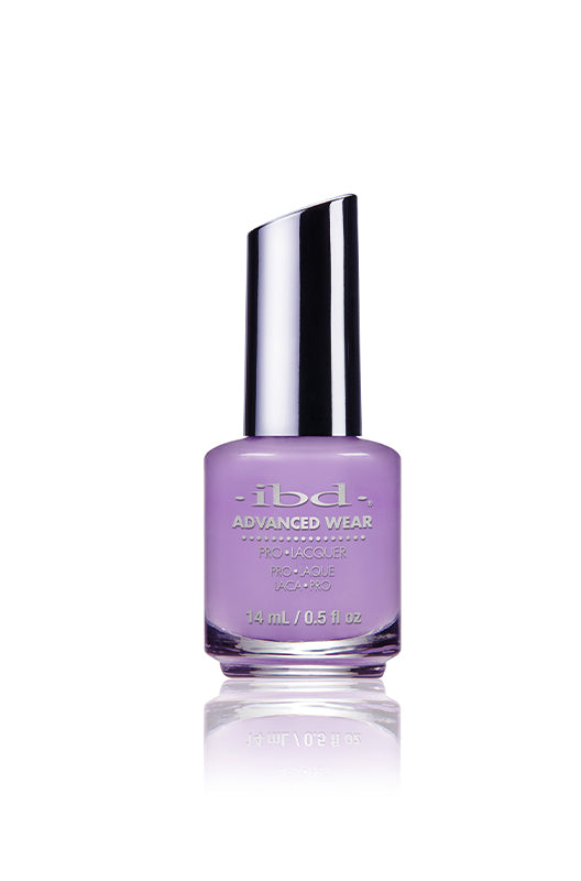 IBD Advanced Wear polish in Wear My Babe, a soft lavender cream that makes a delicate yet modern statement.