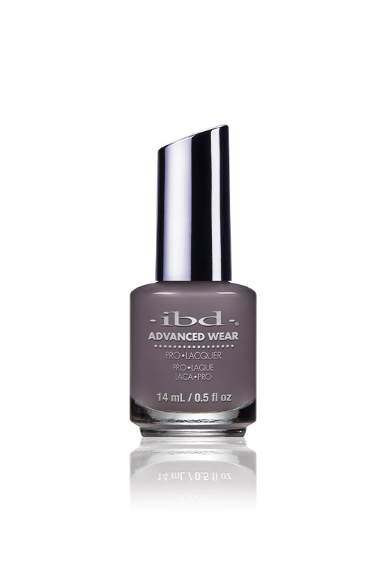 ibd Advanced Wear Patchwork Pro Lacquer - a muted taupe-mauve shade for a sophisticated everyday nail look.