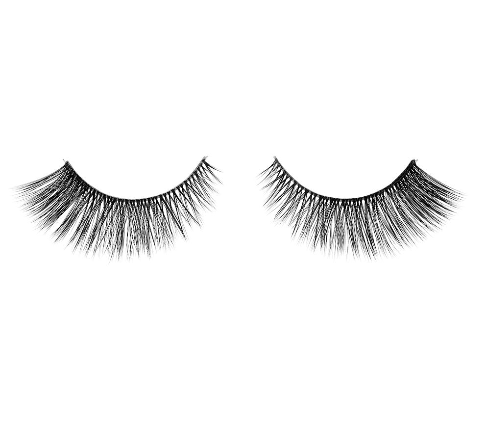 A single pair of Ardell's Faux Mink 811 showing its medium volume & Medium length style