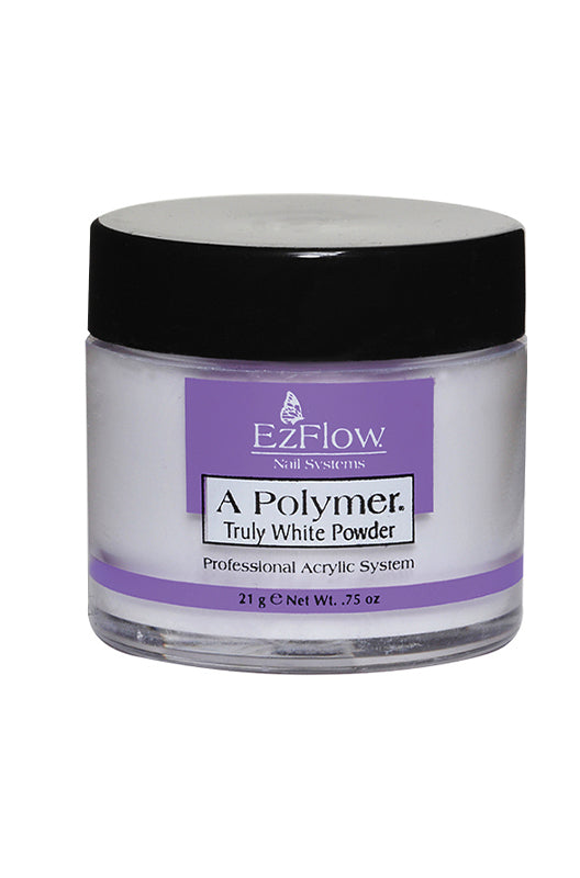 EzFlow A - Polymer White with black cover lid in a 0.75-ounce container isolated in white color backdrop