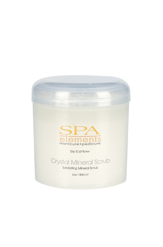 EzFlow Spa Elements Crystal Mineral Scrub ƒ?? Exfoliating mineral scrub for manicure and pedicure, 6 oz.