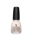 Front face of a 0.5-ounce nail polish bottle from China Glaze with We Run This Beach color varianr