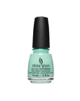 Capped nail polish in a 0.5-ounce glass bottle with a print from China Glaze in Too Much of a Good Fling variant