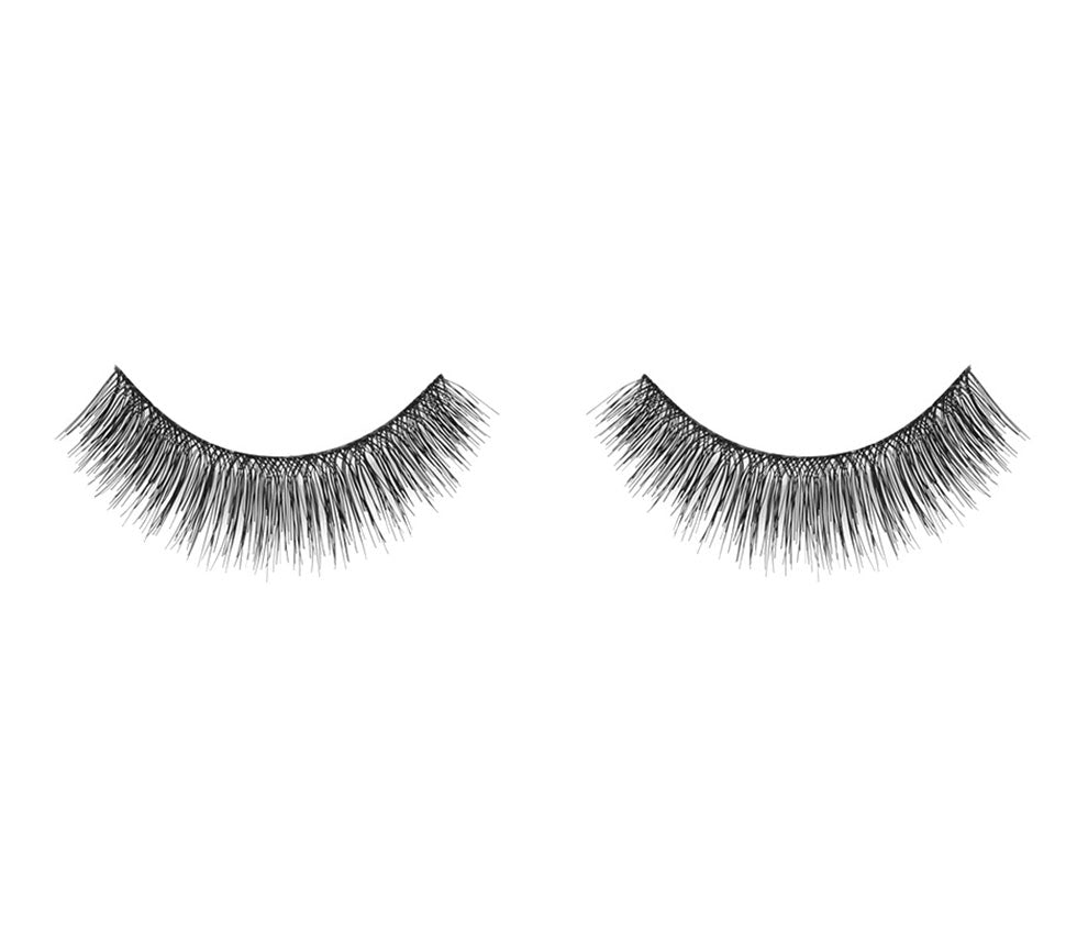 A single pair of Ardell Double Up Lash 208 showing its medium volume, long length & rounded lash style