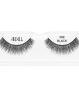 Ardell 208 Black false lashes in packaging, perfect for dramatic, voluminous eye looks.