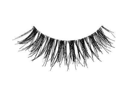 A closeup shot of Ardell Studio Effects 232 with its accented outer, tapered ends & layered lashes