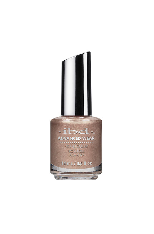 Front view of an ibd Advanced Wear Sparkling Embers lacquer polish covered with its brush cap