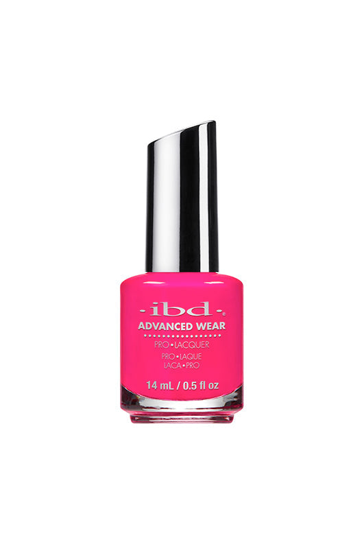 0.5 ounce glass bottle containing ibd Advanced Wear Leading Man nail polish