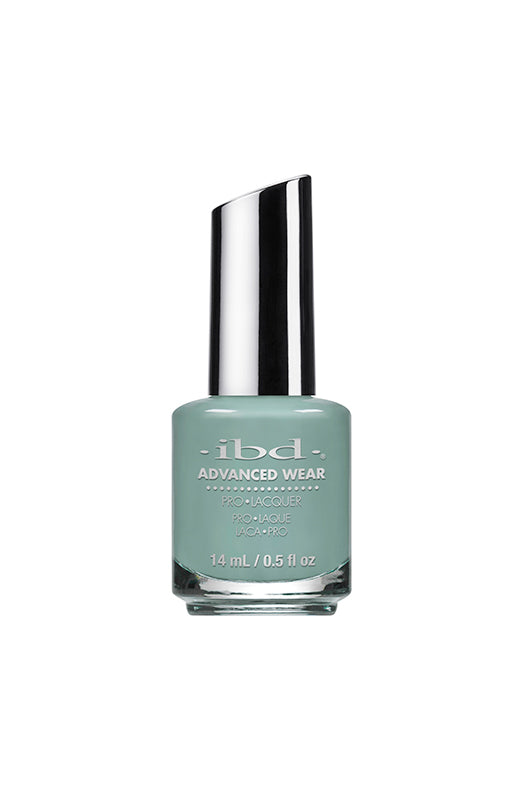 Front view of a 0.5 ounce bottle of ibd Advanced Wear Iceberg nail polish